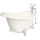 American Bath Factory Ascot 60" Bisque AcraStone Package