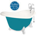 American Bath Factory Champagne Ascot 60" Bisque AcraStone Package