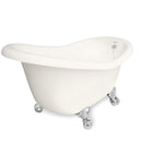 American Bath Factory Marilyn 67" Bisque AcraStone Tub & Drain, No Faucet Holes