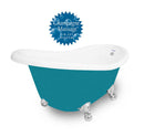 American Bath Factory Champagne Marilyn 67" Splash of Color AcraStone Tub & Drain, No Faucet Holes