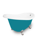 American Bath Factory Marilyn 67" Splash of Color AcraStone Tub & Drain, 7" Faucet Holes