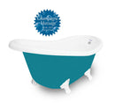 American Bath Factory Champagne Marilyn 67" Splash of Color AcraStone Tub & Drain , No Faucet Holes