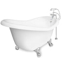 American Bath Factory Marilyn 67" White AcraStone Package