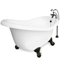 American Bath Factory Marilyn 67" White AcraStone Package
