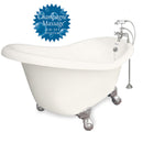 American Bath Factory Champagne Marilyn 67" Bisque AcraStone Package