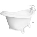 American Bath Factory Marilyn 67" White AcraStone Package
