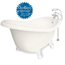 American Bath Factory Champagne Marilyn 67" Bisque AcraStone Package