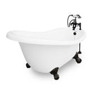 American Bath Factory Marilyn 67" White AcraStone Package