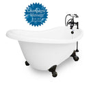 American Bath Factory Champagne Marilyn 67" White AcraStone Package