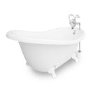 American Bath Factory Marilyn 67" White AcraStone Package
