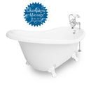 American Bath Factory Champagne Marilyn 67" White AcraStone Package