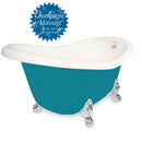 American Bath Factory Champagne Marilyn 67" Bisque AcraStone Tub & Drain , No Faucet Holes