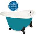 American Bath Factory Champagne Marilyn 67" Bisque AcraStone Tub & Drain , No Faucet Holes