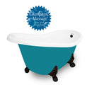 American Bath Factory Champagne Marilyn 67" Splash of Color AcraStone Tub & Drain , No Faucet Holes