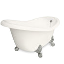 American Bath Factory Marilyn 67" Bisque AcraStone Tub & Drain, 7" Faucet Holes