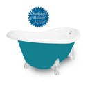 American Bath Factory Champagne Marilyn 67" Splash of Color AcraStone Tub & Drain , No Faucet Holes