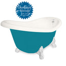 American Bath Factory Champagne Marilyn 67" Bisque AcraStone Tub & Drain , No Faucet Holes