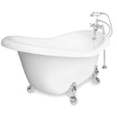 American Bath Factory Marilyn 67" White AcraStone Package