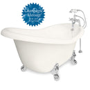 American Bath Factory Champagne Marilyn 67" Bisque AcraStone Package