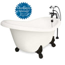 American Bath Factory Champagne Marilyn 67" Bisque AcraStone Package