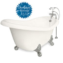 American Bath Factory Champagne Marilyn 67" Bisque AcraStone Package