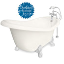 American Bath Factory Champagne Marilyn 67" Bisque AcraStone Package