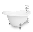 American Bath Factory Marilyn 67" White AcraStone Package