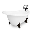 American Bath Factory Marilyn 67" White AcraStone Package