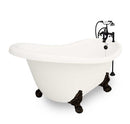 American Bath Factory Marilyn 67" Bisque AcraStone Package