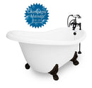 American Bath Factory Champagne Marilyn 67" White AcraStone Package