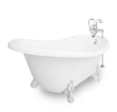 American Bath Factory Marilyn 67" White AcraStone Package