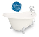 American Bath Factory Champagne Marilyn 67" Bisque AcraStone Package