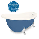 American Bath Factory Champagne Churchill 71" Bisque AcraStone Tub & Drain , No Faucet Holes