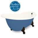 American Bath Factory Champagne Churchill 71" Bisque AcraStone Tub & Drain , No Faucet Holes