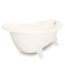 American Bath Factory Churchill 71" Bisque AcraStone Tub & Drain, No Faucet Holes