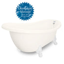 American Bath Factory Champagne Churchill 71" Bisque AcraStone Tub & Drain , No Faucet Holes