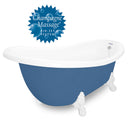 American Bath Factory Champagne Churchill 71" Splash of Color AcraStone Tub & Drain , No Faucet Holes