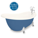 American Bath Factory Champagne Churchill 71" Bisque AcraStone Package