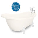 American Bath Factory Champagne Churchill 71" Bisque AcraStone Package