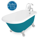 American Bath Factory Champagne Jester 54" Splash of Color AcraStone Package