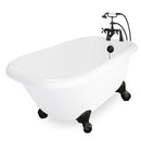 American Bath Factory Jester 54" White AcraStone Package