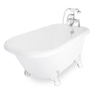 American Bath Factory Jester 54" White AcraStone Package