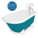 American Bath Factory Champagne Jester 54" Splash of Color AcraStone Package