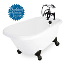 American Bath Factory Champagne Jester 54" White AcraStone Package