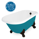 American Bath Factory Champagne Jester 54" Splash of Color AcraStone Tub & Drain , 7" Faucet Holes