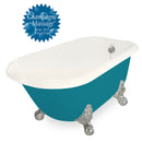 American Bath Factory Champagne Jester 54" Bisque AcraStone Tub & Drain , 7" Faucet Holes