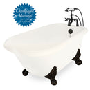 American Bath Factory Champagne Jester 54" Bisque AcraStone Package