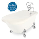 American Bath Factory Champagne Jester 54" Bisque AcraStone Package