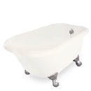 American Bath Factory Trinity 60" Bisque AcraStone Tub & Drain, 7" Faucet Holes