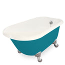 American Bath Factory Trinity 60" Bisque AcraStone Tub & Drain, No Faucet Holes